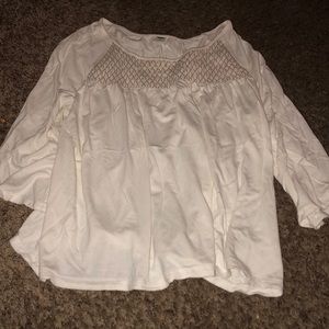White and gold blouse